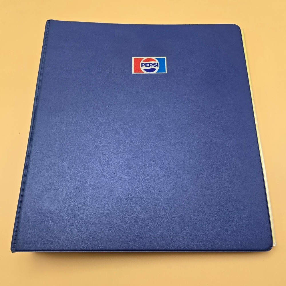 BEAMAN PEPSI Fountain Beverage‎ Sales Manual Binder Original 1988 Vintage